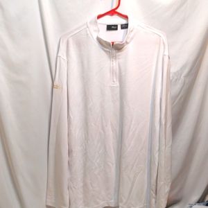 Fila white  jacket 1/4 zip size large